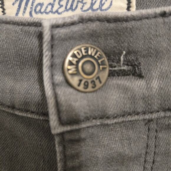 Madewell Women’s High Rise Distressed Skinny Jeans Size 29 Gray Denim - Picture 8 of 15